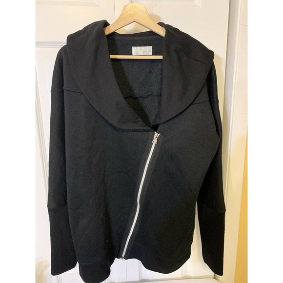 Aspire Lightweight Side Zip Jacket Black Women Sz L - Picture 3 of 6